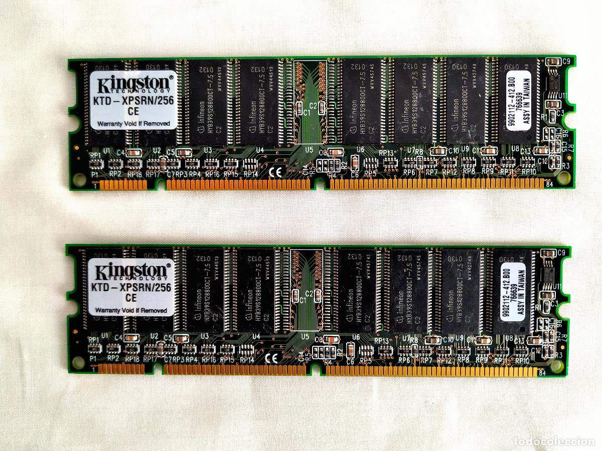 Segunda mano: INFORM&Aacute;TICA RETRO - DOS M&Oacute;DULOS MEMORIA RAM 256 / 133 - Foto 1