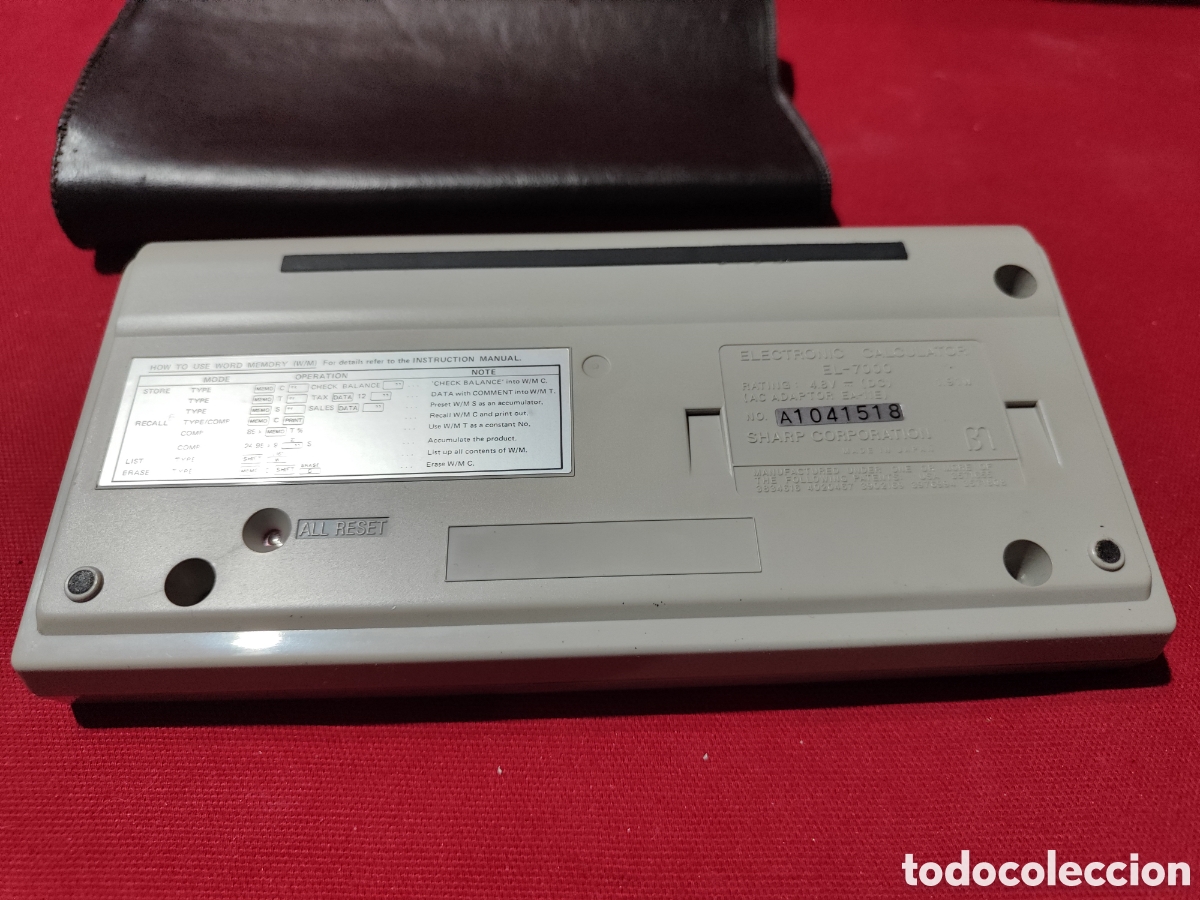 Segunda mano: Calculadora El&eacute;ctrica EL-7000 SHARP COPORATION no probada - Foto 2