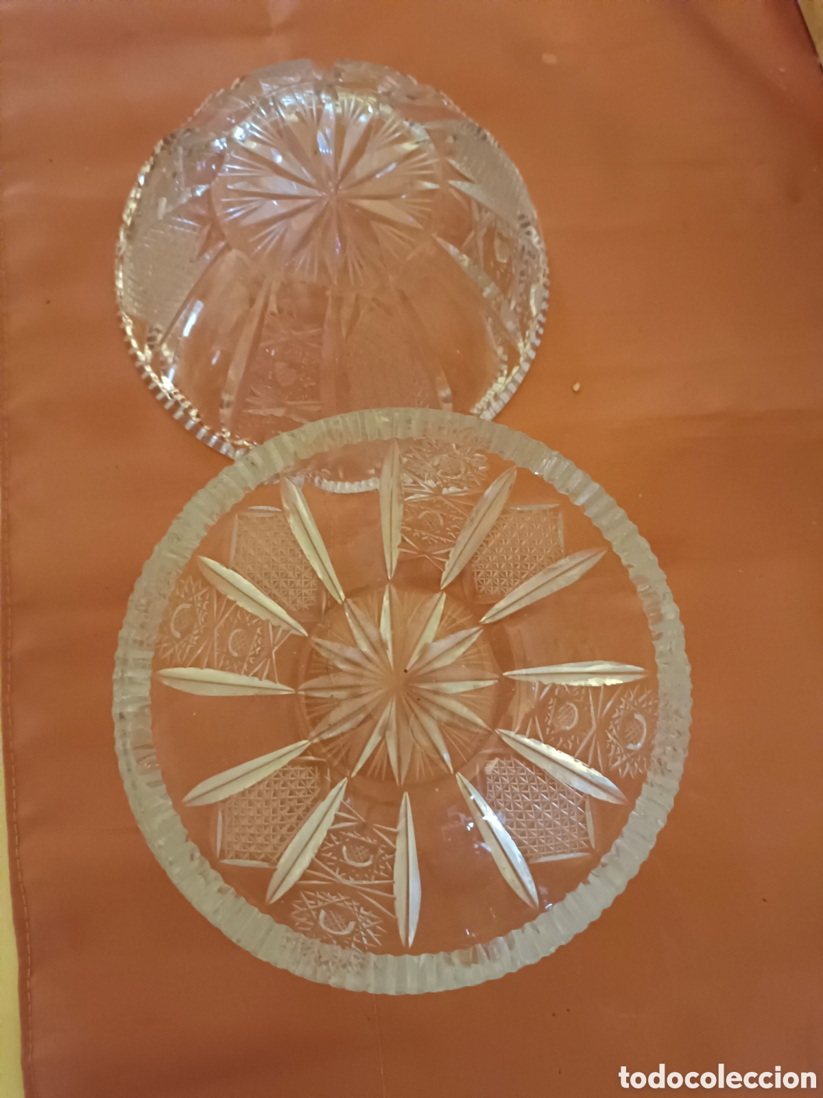Segunda mano: 6 cuencos de cristal tallado - Foto 3