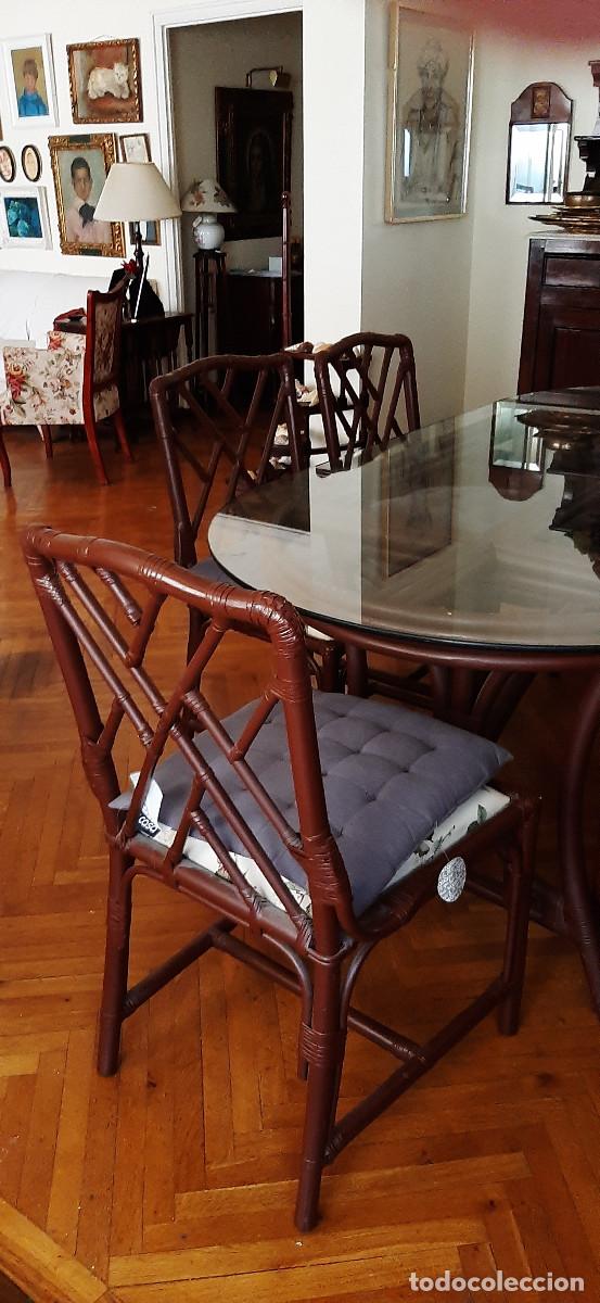 Segunda mano: Mesa comedor cristal 6 plazas con sillas - Foto 6