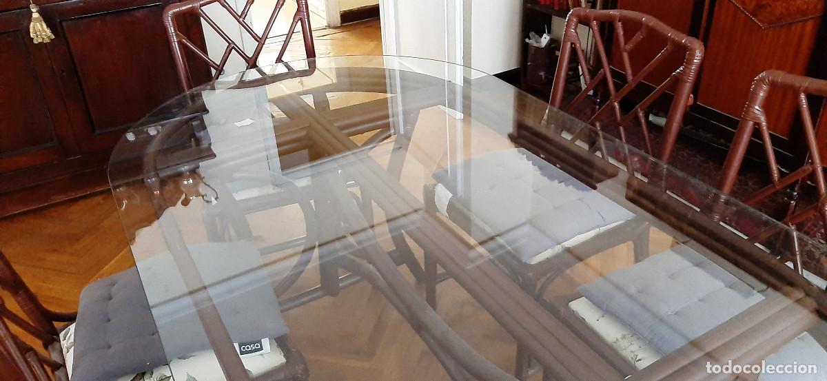 Segunda mano: Mesa comedor cristal 6 plazas con sillas - Foto 7