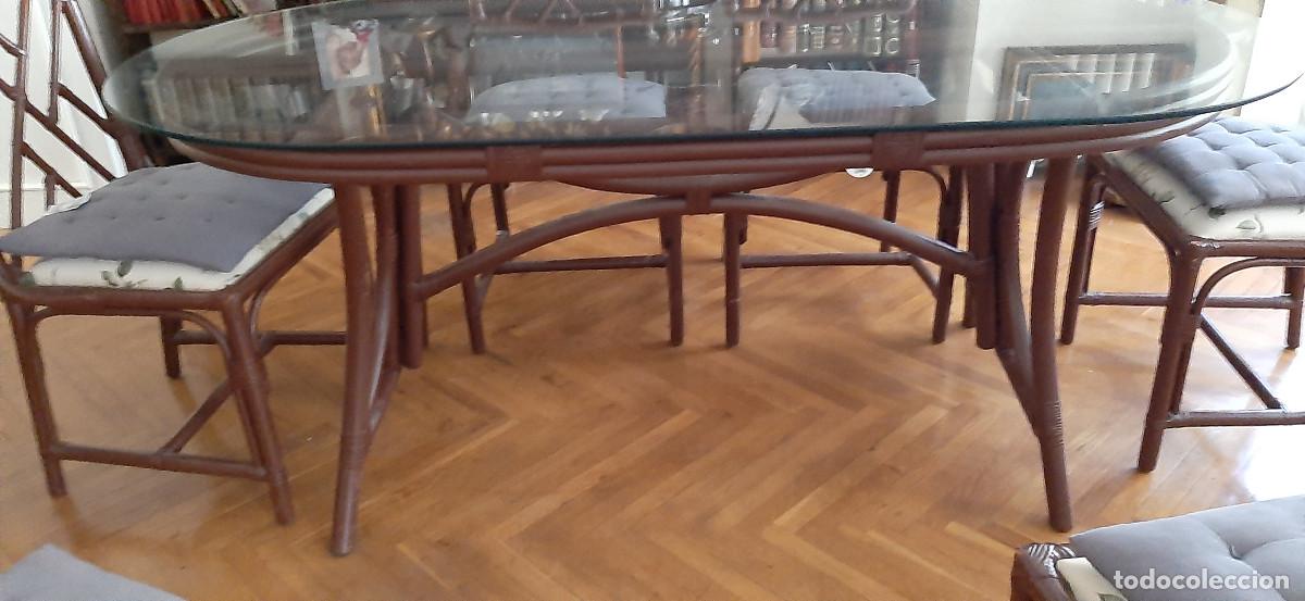 Segunda mano: Mesa comedor cristal 6 plazas con sillas - Foto 8
