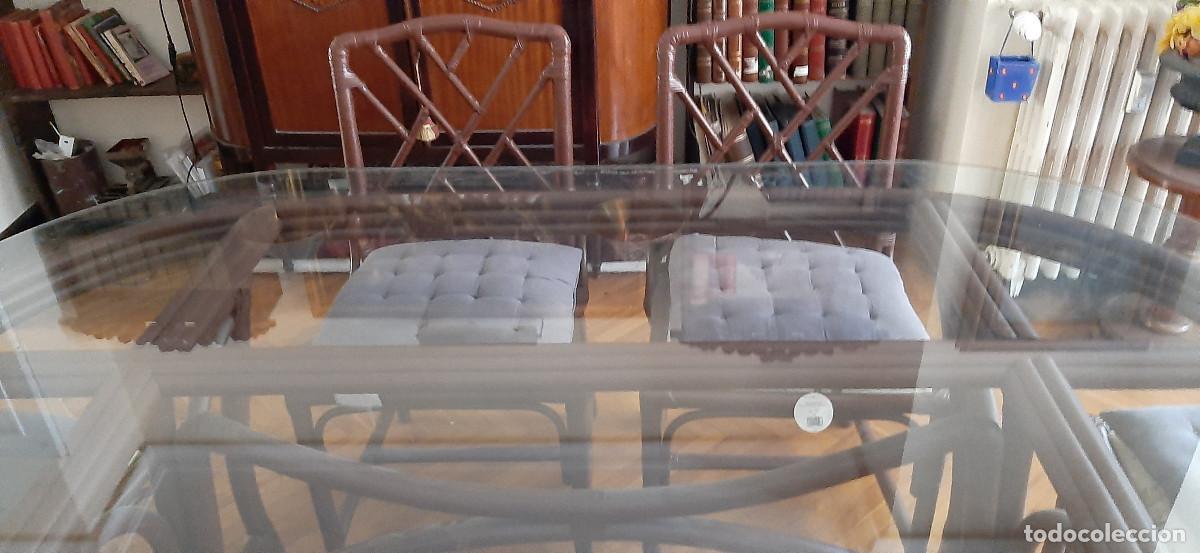 Segunda mano: Mesa comedor cristal 6 plazas con sillas - Foto 10