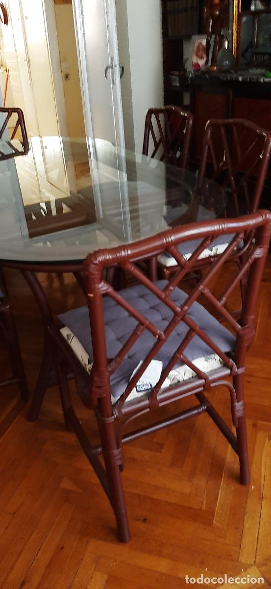 Segunda mano: Mesa comedor cristal 6 plazas con sillas - Foto 11
