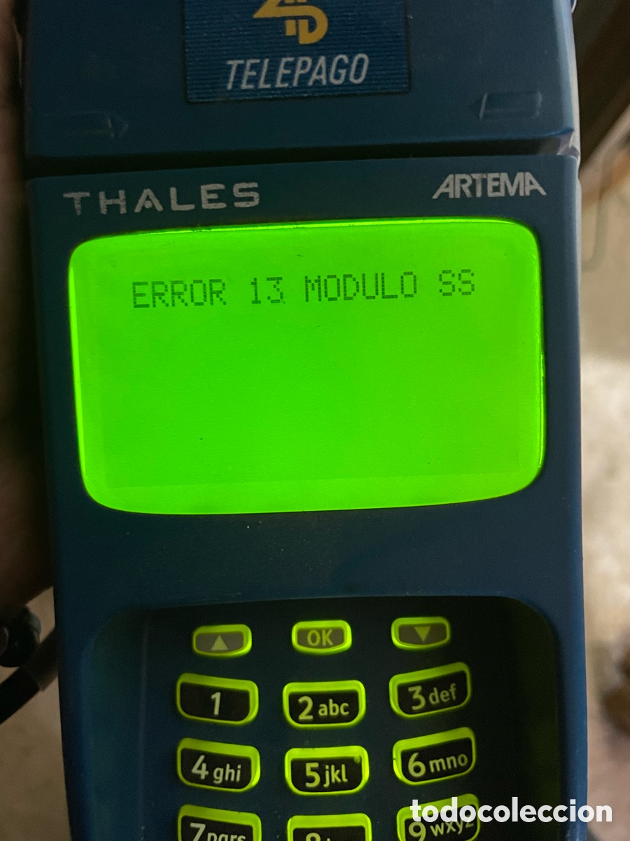 Segunda mano: Dat&aacute;fono Thales Telepago TPV + Cargador + Tarjeta 2010 - Foto 2