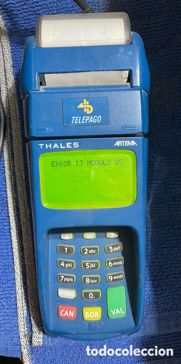 Segunda mano: Dat&aacute;fono Thales Telepago TPV + Cargador + Tarjeta 2010 - Foto 3