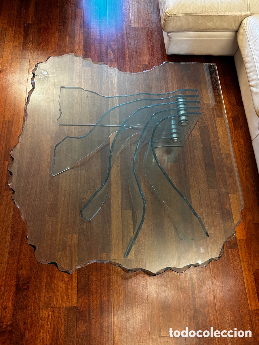 Segunda mano: MESA DE CENTRO SHELL FIAM dise&ntilde;o vidrio - Foto 1