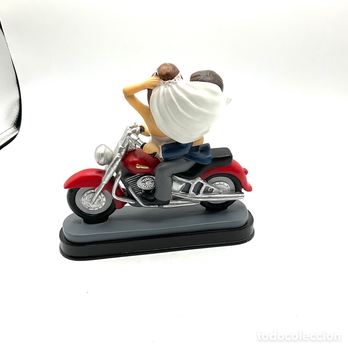 Segunda mano: Figura novios boda en una moto - Foto 3