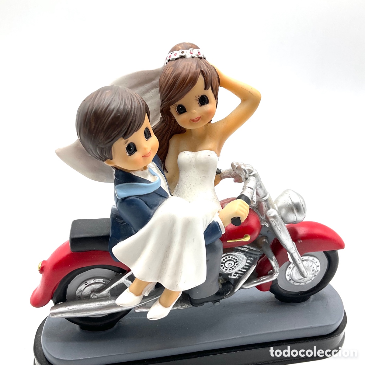 Segunda mano: Figura novios boda en una moto - Foto 5