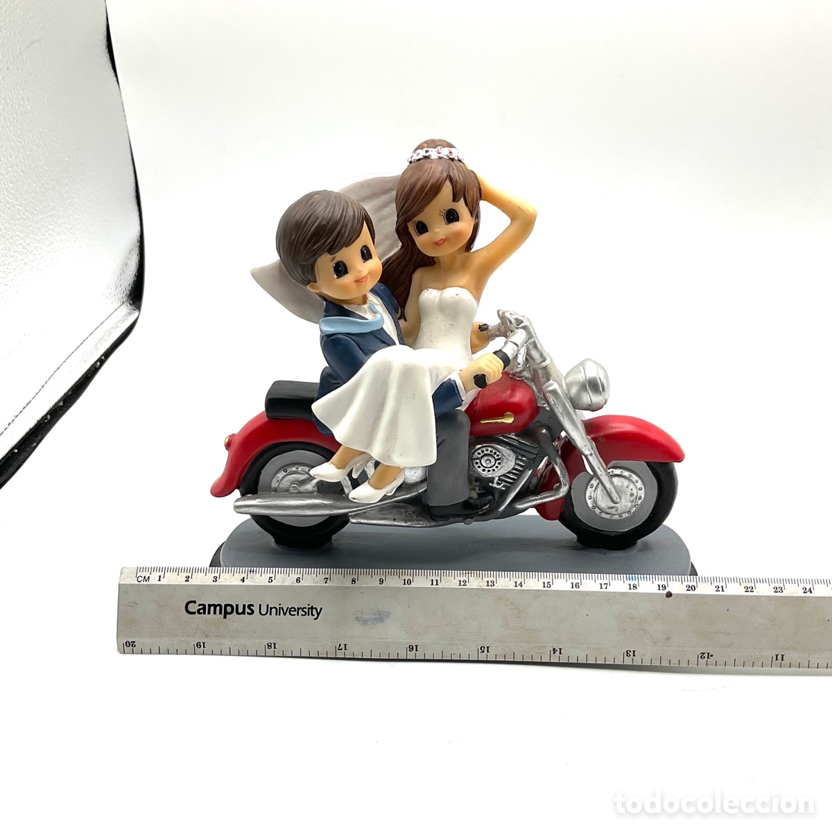 Segunda mano: Figura novios boda en una moto - Foto 6