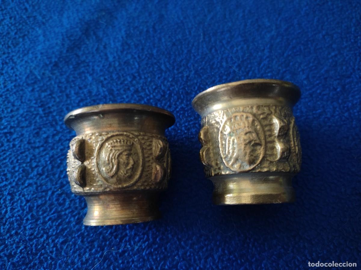 Segunda mano: Pareja de Peque&ntilde;os Almireces-Morteros de Bronce Decoraci&oacute;n - Foto 2