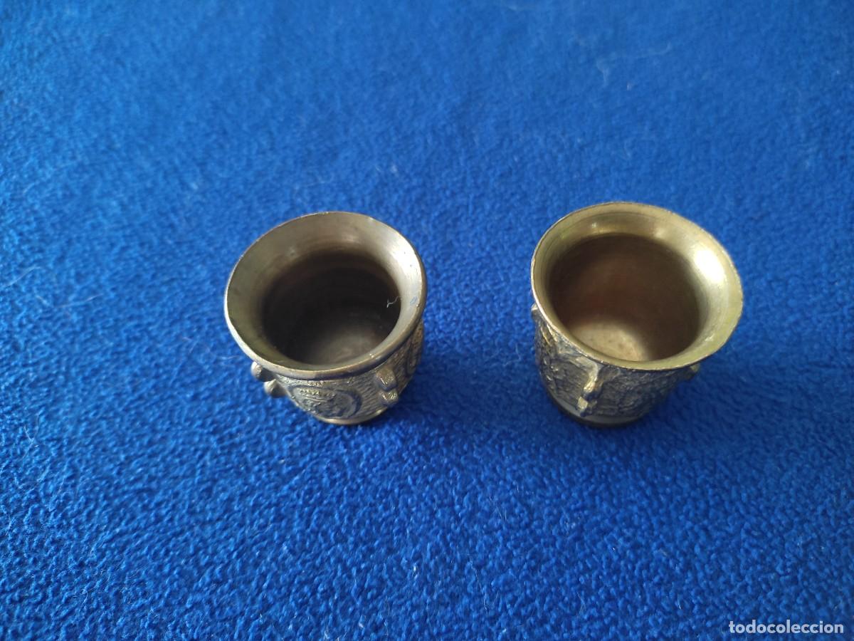 Segunda mano: Pareja de Peque&ntilde;os Almireces-Morteros de Bronce Decoraci&oacute;n - Foto 5
