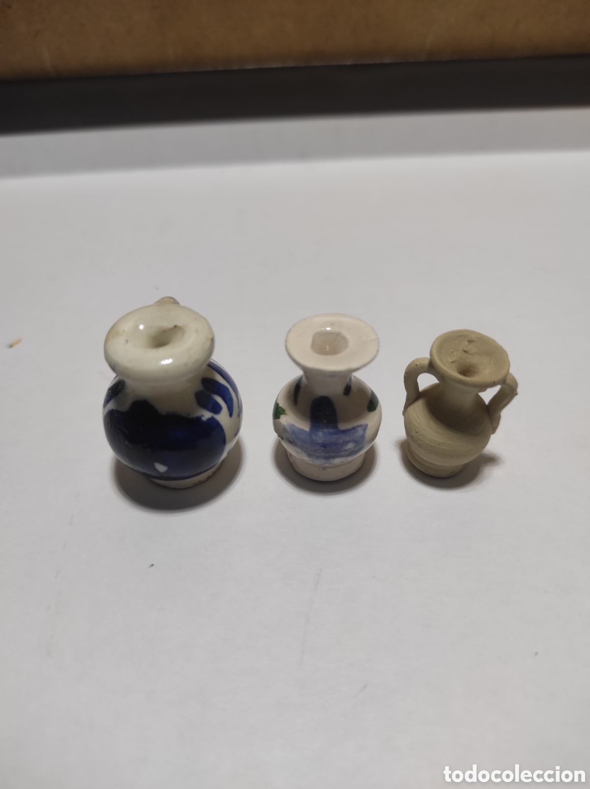 Segunda mano: Lote 7 jarritas miniatura en loza - Foto 4