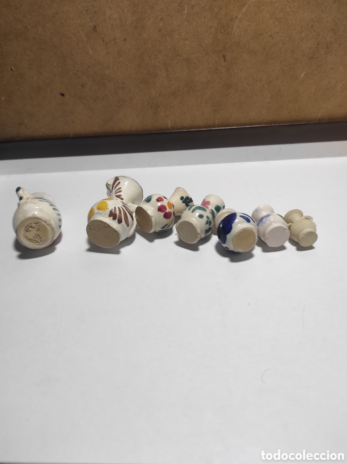 Segunda mano: Lote 7 jarritas miniatura en loza - Foto 5