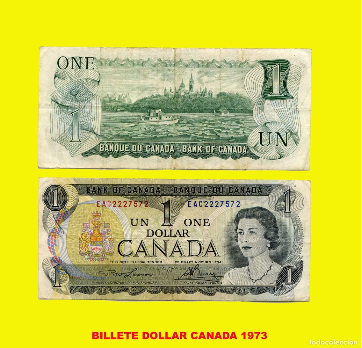 Segunda mano: BILLETE 1 DOLLAR CANADA 1973 - Foto 1