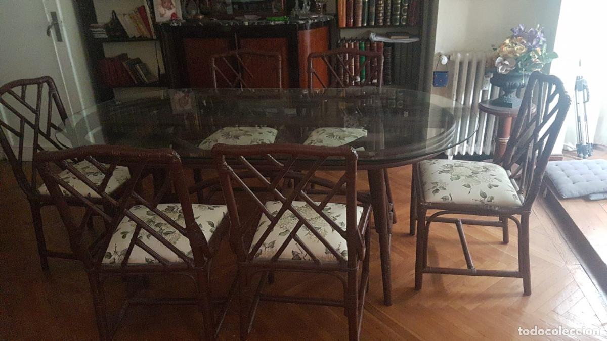 Segunda mano: Mesa comedor cristal 6 plazas con sillas - Foto 14