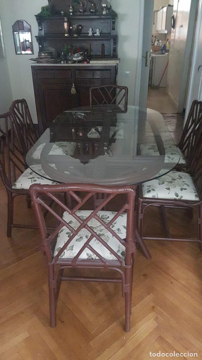 Segunda mano: Mesa comedor cristal 6 plazas con sillas - Foto 15