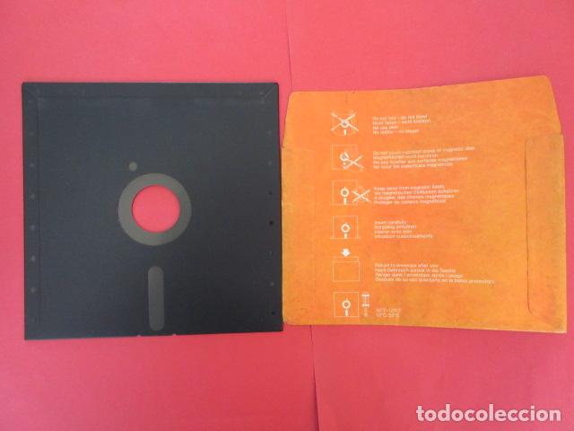 Segunda mano: DISCO DE IBM DE 5 1/4 DE 1024 BYTES DISCO DE ORDENADOR DISKETTE 2 D - FUNDA DE BASF FLEXYDISK - Foto 3