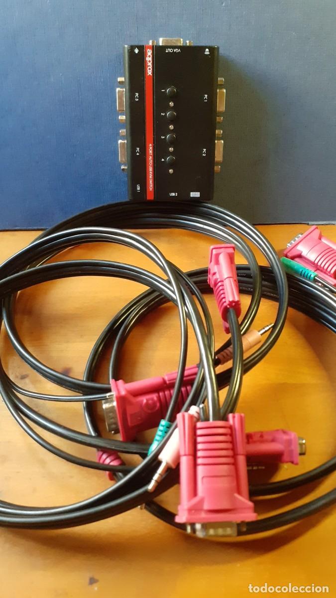 Segunda mano: Switch 4 Port Auto USB KVM Approx (Retroinformatica)(Art&iacute;culo no probado) - Foto 1