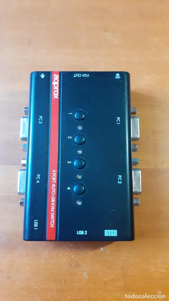 Segunda mano: Switch 4 Port Auto USB KVM Approx (Retroinformatica)(Art&iacute;culo no probado) - Foto 2