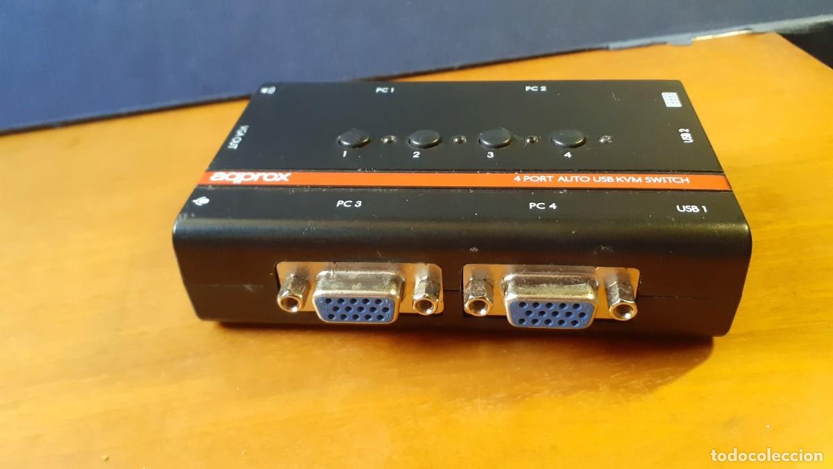 Segunda mano: Switch 4 Port Auto USB KVM Approx (Retroinformatica)(Art&iacute;culo no probado) - Foto 6