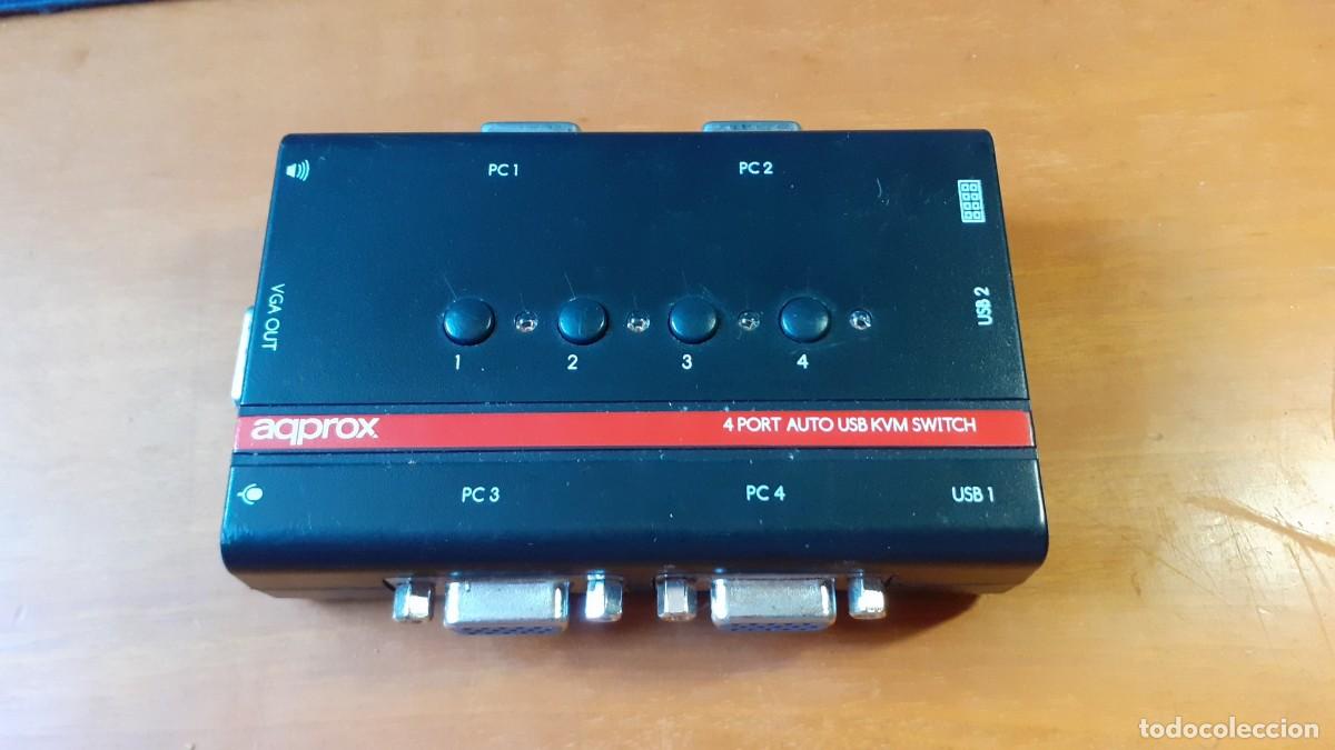 Segunda mano: Switch 4 Port Auto USB KVM Approx (Retroinformatica)(Art&iacute;culo no probado) - Foto 9