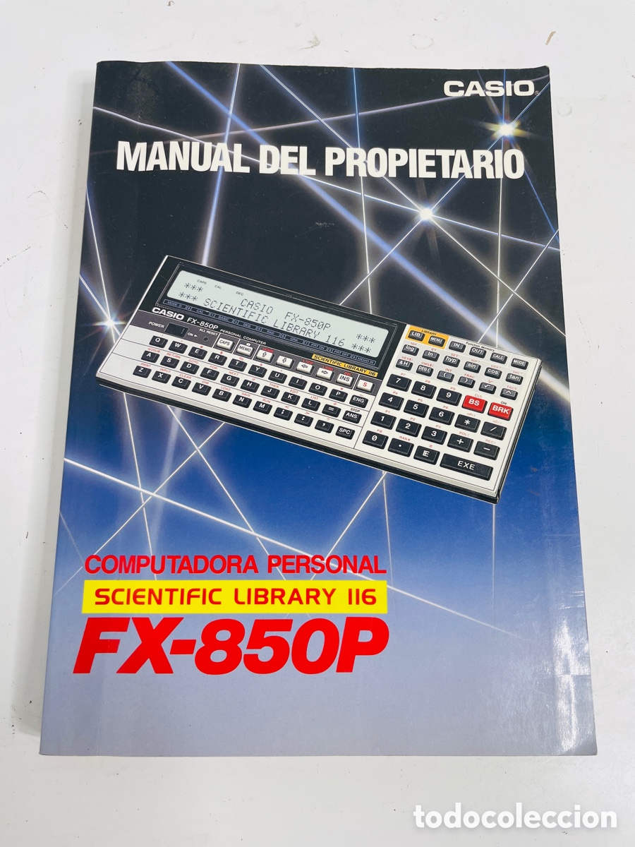 Segunda mano: Casio FX-850P Manual Propietario - Foto 1