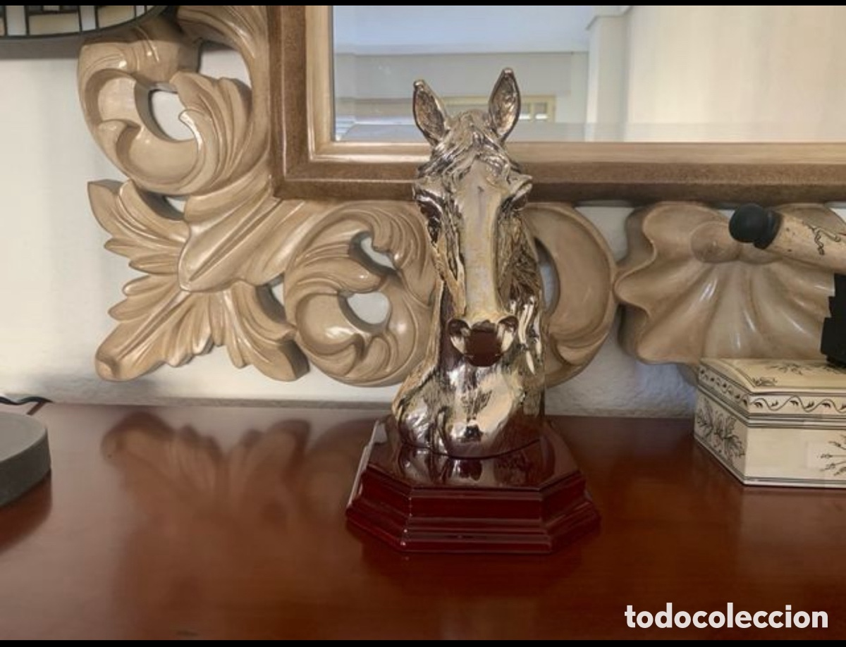 Segunda mano: Busto caballo metal fundido - Foto 2