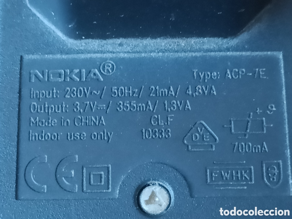 Segunda mano: Cargador Tel&eacute;fono M&oacute;vil Nokia - Foto 2