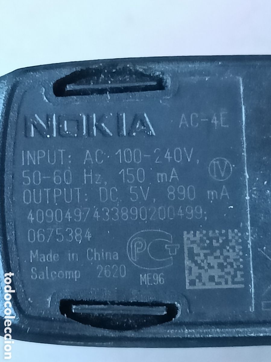 Segunda mano: Cargador Tel&eacute;fono M&oacute;vil Nokia - Foto 2
