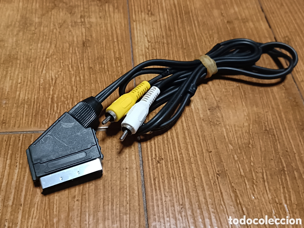 Segunda mano: Cable Scart A 2 RCA Macho Salida Audio/Video 1.5m - Foto 1