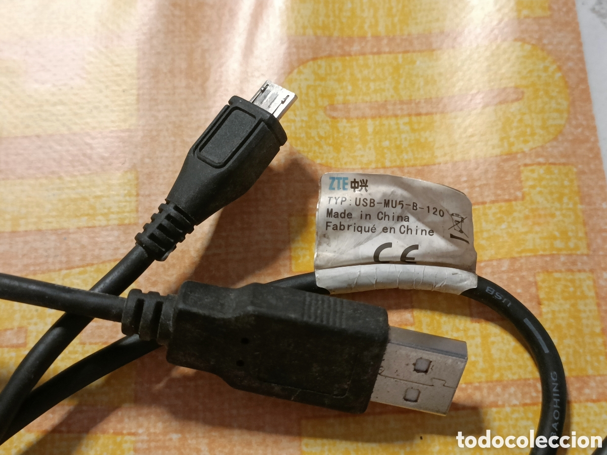 Segunda mano: Cable Cargador Telefono ZTE - Foto 2