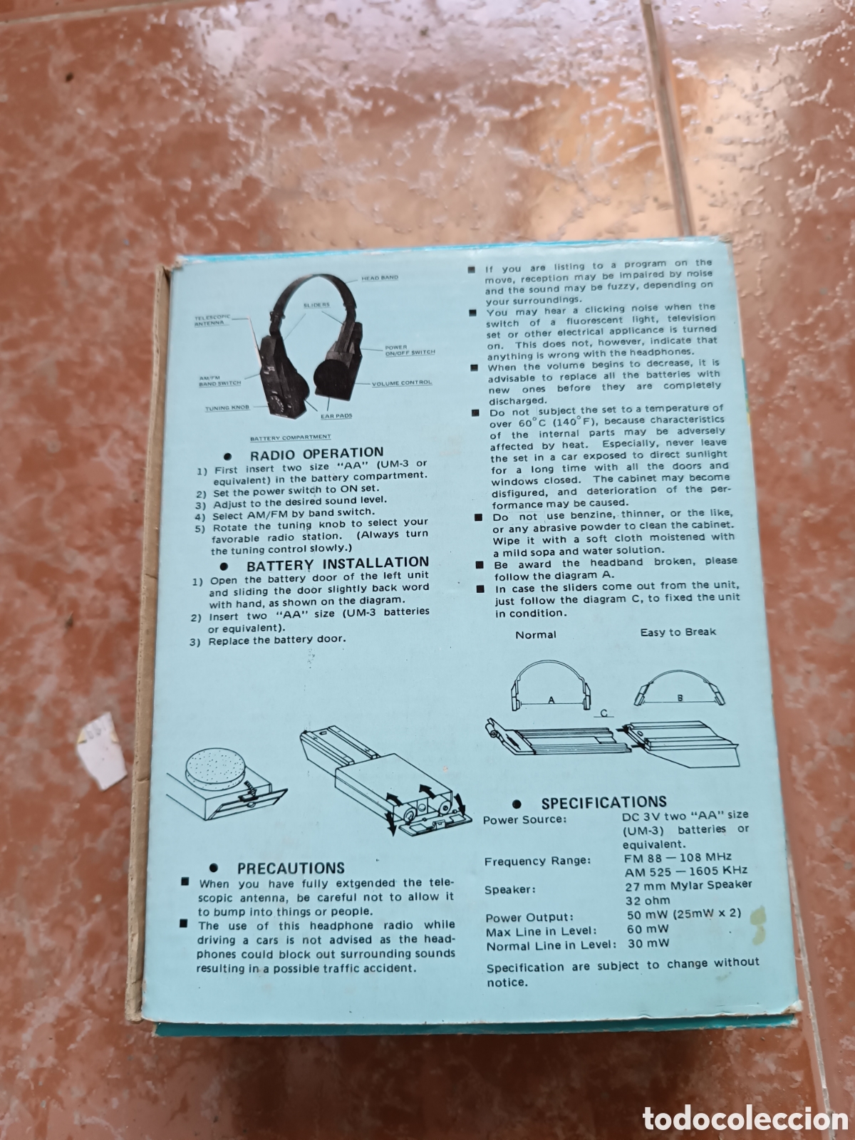 Segunda mano: Auriculares vintage con radio - Foto 2