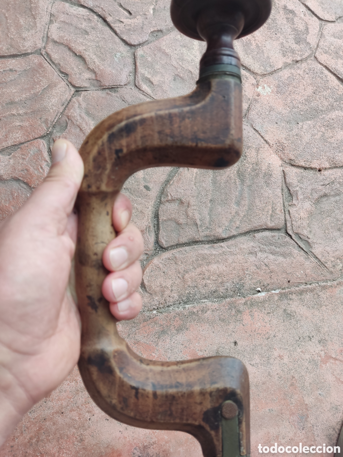 Segunda mano: Antiguo taladro de mano ( madera y bronce) - Foto 5