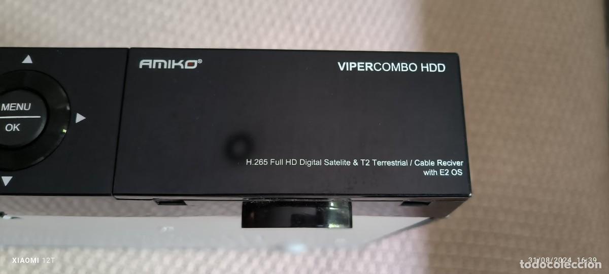 Segunda mano: Amiko Viper Combo Receiver with Internal HDD Support. Linux E2 OS & Card Reader Full HD Satellite - Foto 4