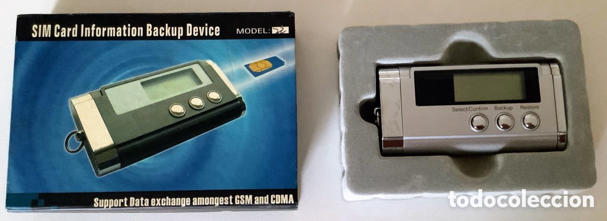 Segunda mano: SIM Card Information. Blackup Device. En su caja original - Foto 1