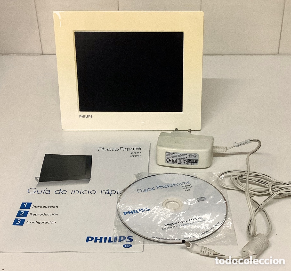 Segunda mano: Photo Frame PHILIPS completo. Con folleto de instrucciones y CD. - Foto 1