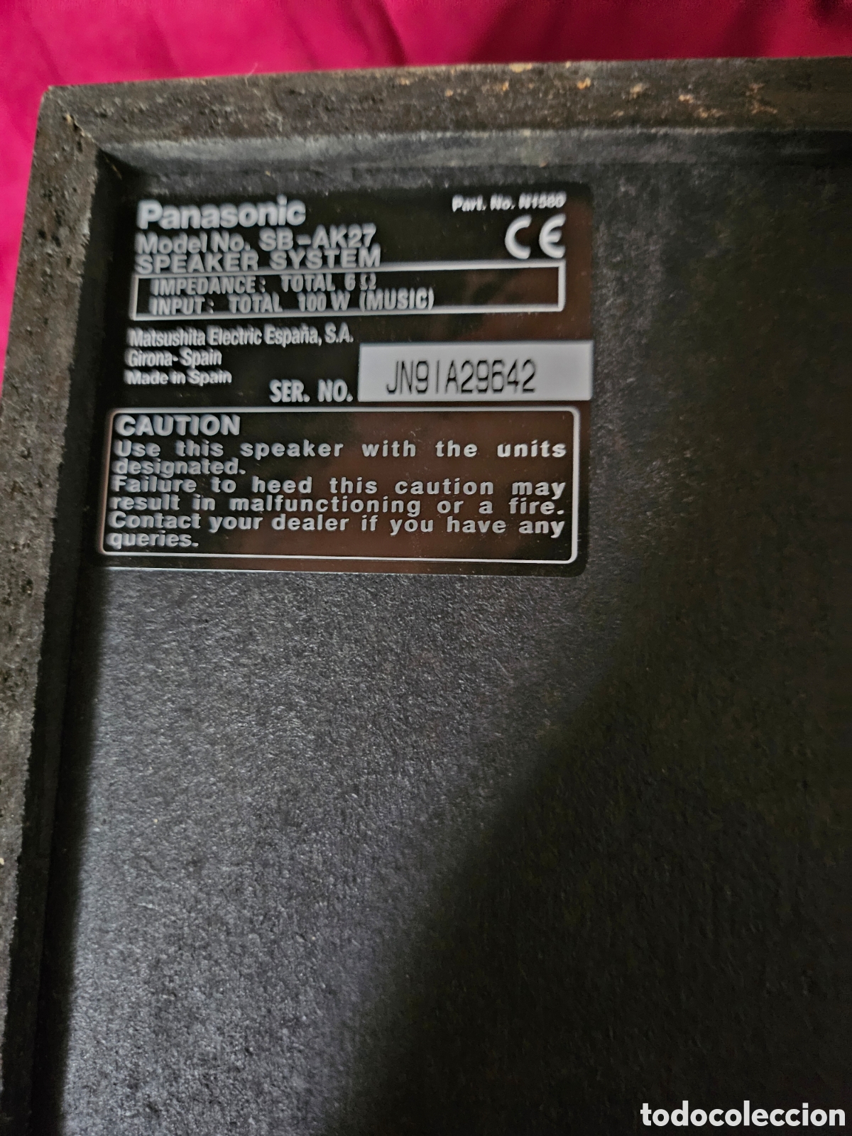 Segunda mano: Altavoces Panasonic 100 w - Foto 2