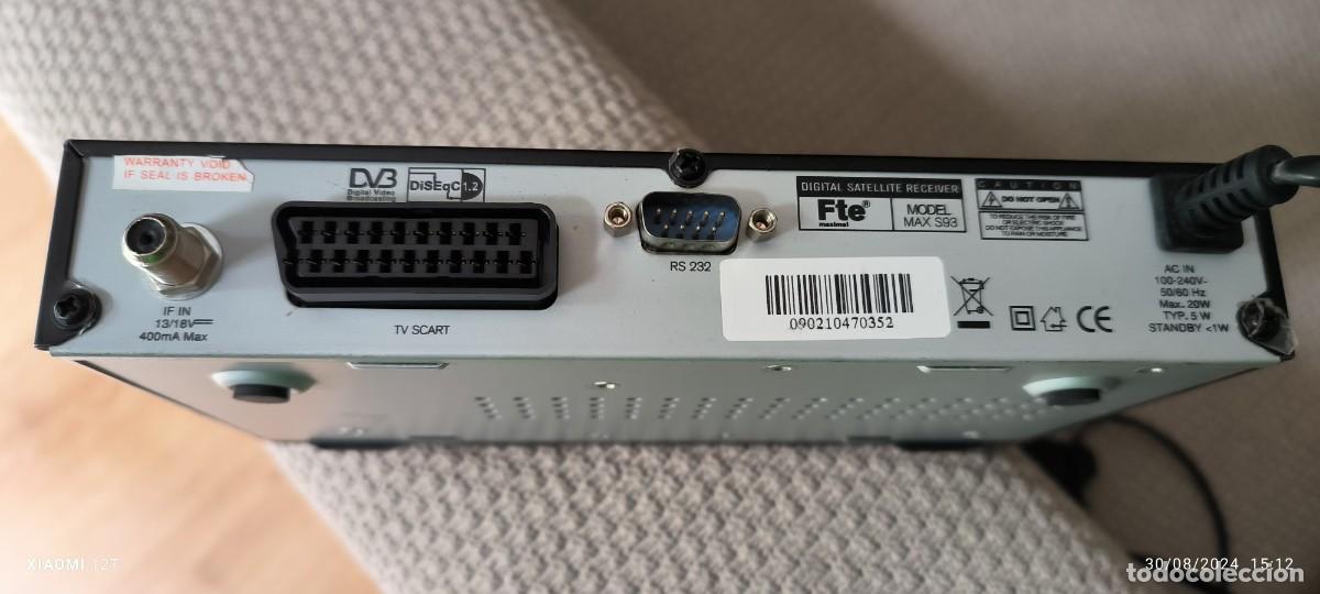Segunda mano: DIGITAL SATELITE RECIVIDOR FTE MODELO MAX S93 FUNCIONANDO - Foto 4