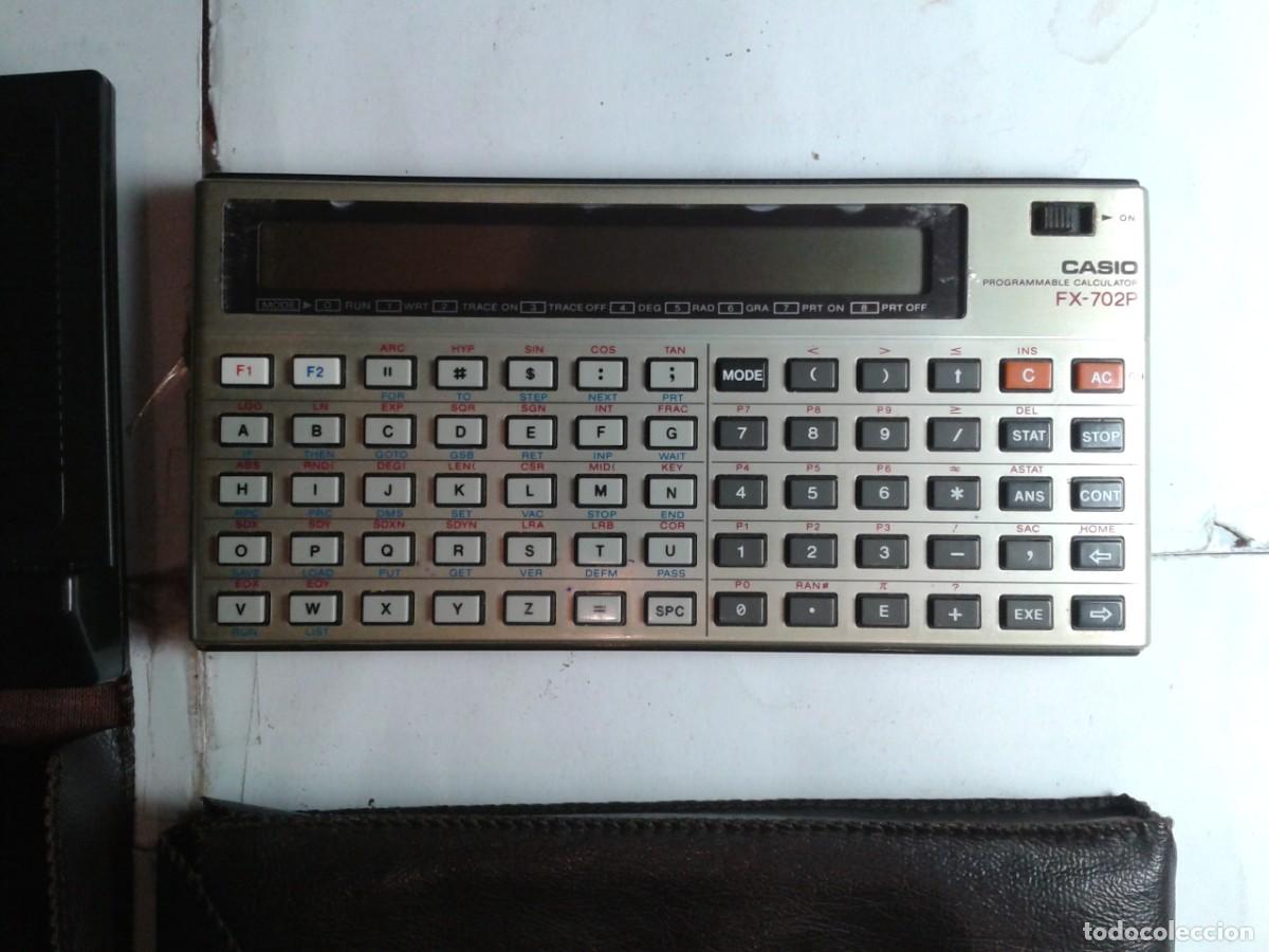 Segunda mano: CASIO PROGRAMMABLE CALCULATOR FX - 702P EN BASIC A&Ntilde;O 1982- ADAPTADOR CASIO FA-2 CON FUNDAS y LIBRO - Foto 2