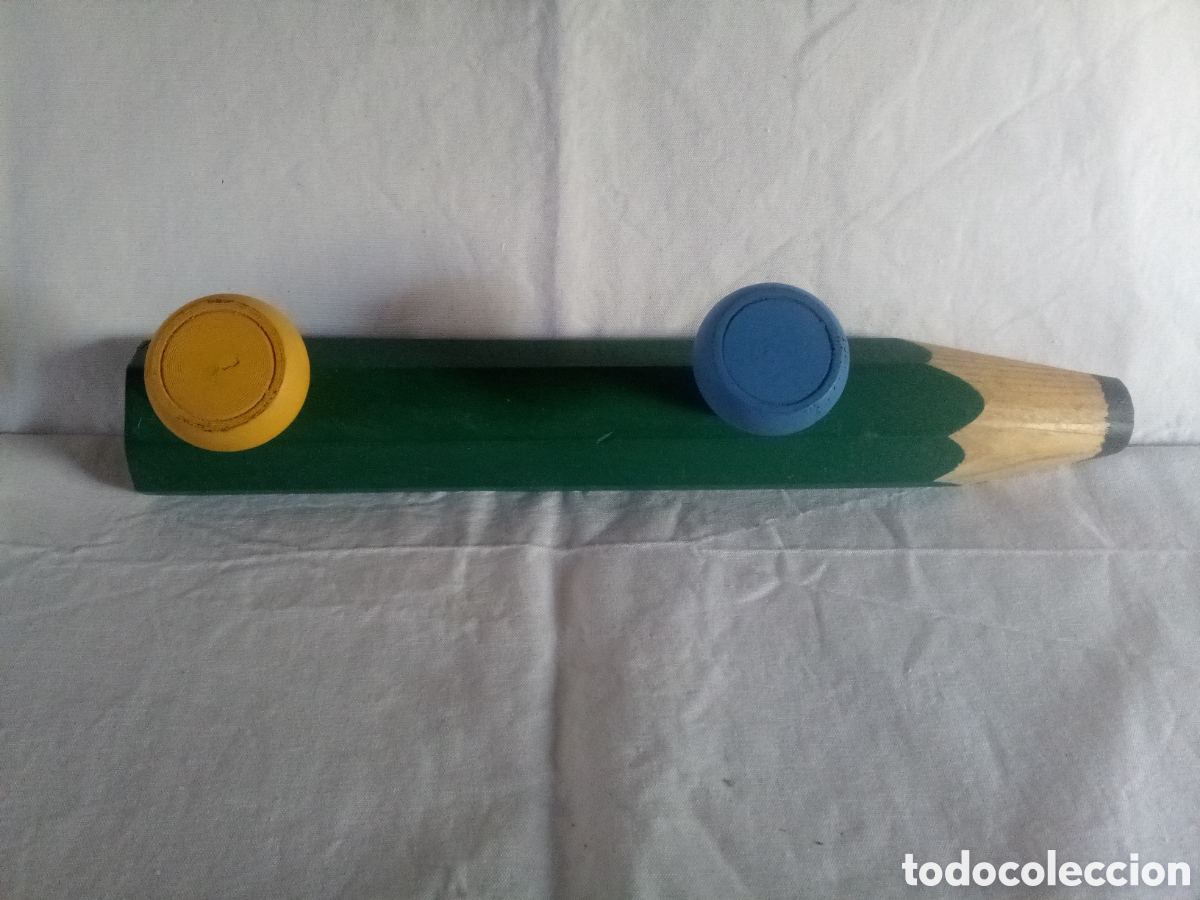 Segunda mano: PERCHA INFANTIL L&Aacute;PIZ VERDE - Foto 1