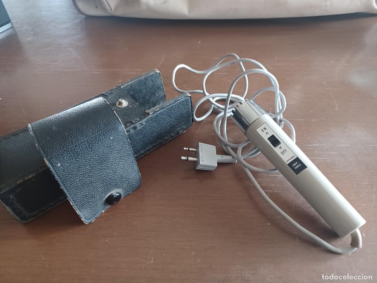 Segunda mano: Microfono Sanyo vintage con funda - Foto 1
