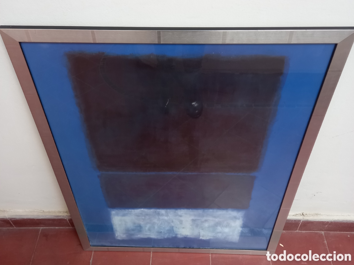 Segunda mano: P&oacute;ster Mark Rothko AZ&Uacute;L con marco met&aacute;lico - Foto 2