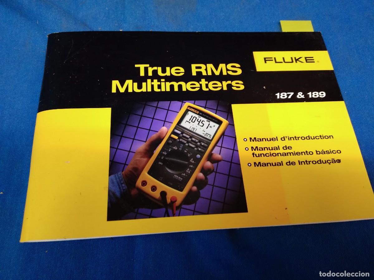 Segunda mano: FLUKE - MANUAL DE FUNCIONAMIENTO B&Aacute;SICO DEL MULT&Iacute;METRO, TESTER FLUKE 187 & 189 - Foto 1