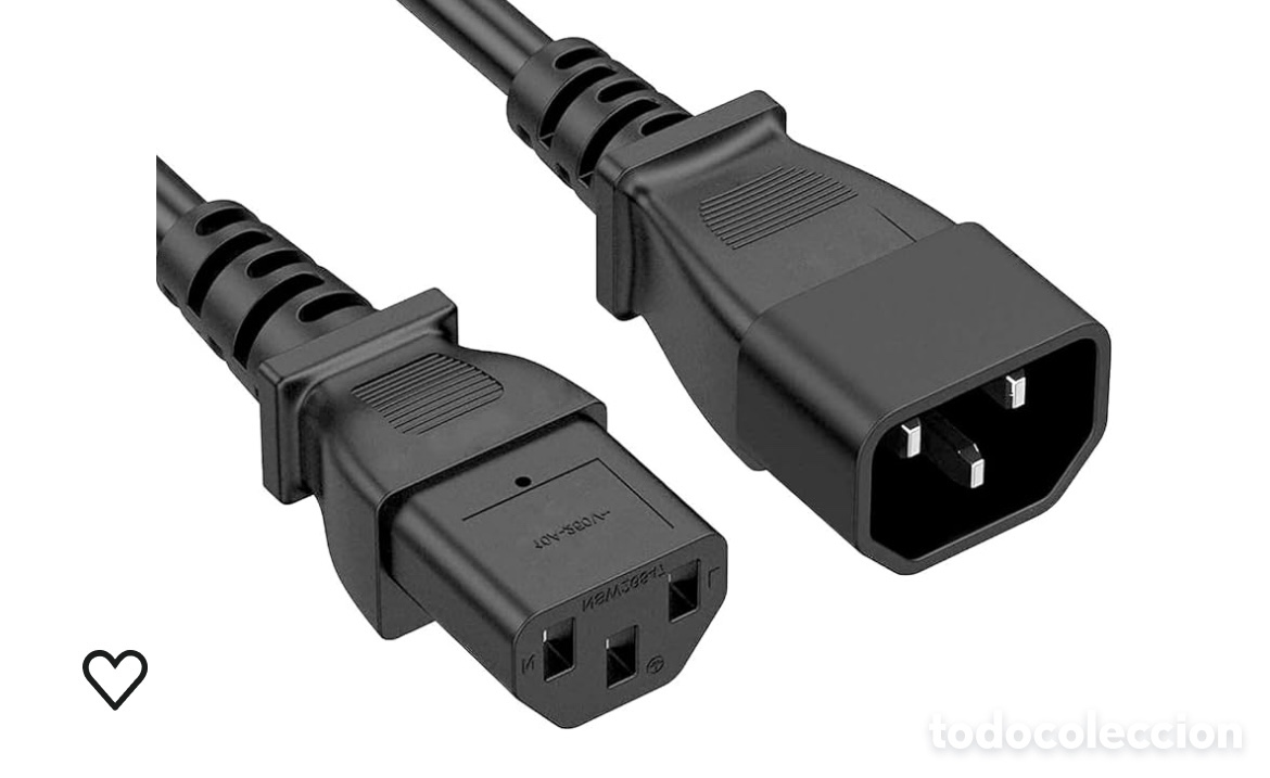 Segunda mano: Cable de extensi&oacute;n de alimentaci&oacute;n 10 amperios 250 voltios - Foto 1