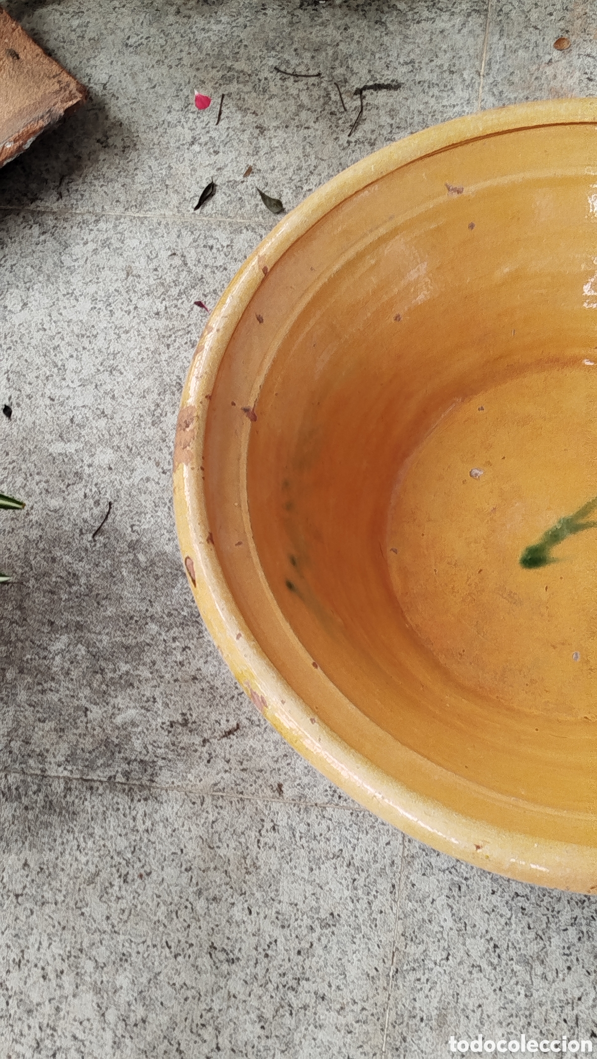 Segunda mano: Lebrillo de barro esmaltado - Foto 3