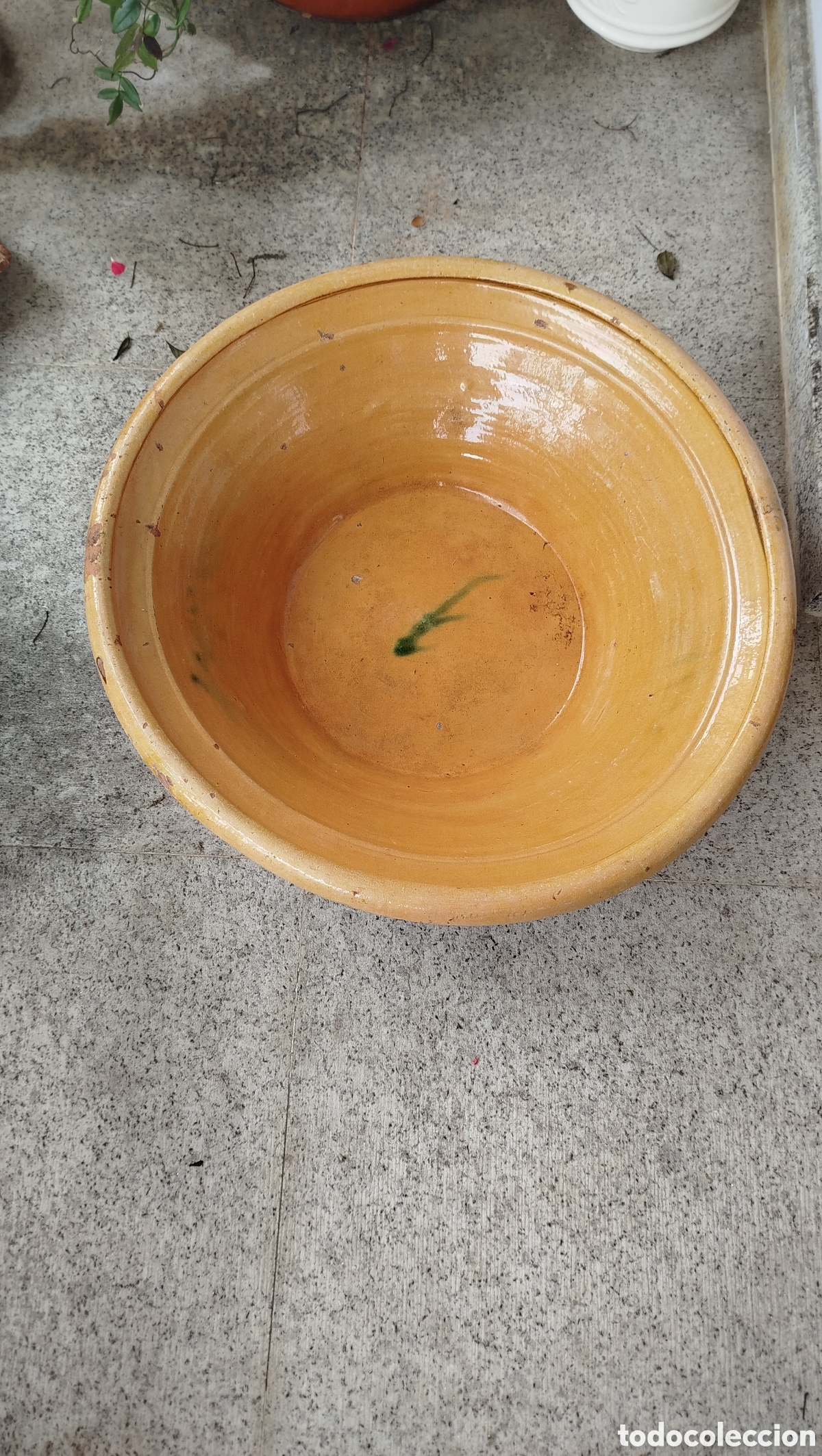 Segunda mano: Lebrillo de barro esmaltado - Foto 1