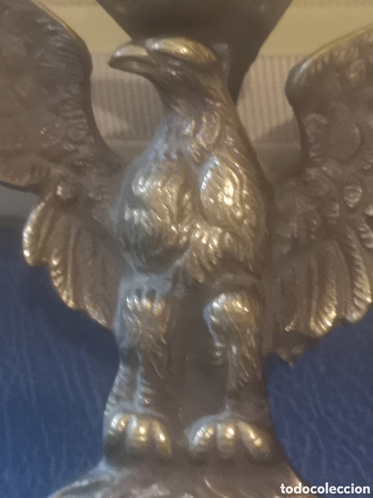 Segunda mano: ALDABA o PICAPORTE EN BRONCE - AGUILA - Foto 2