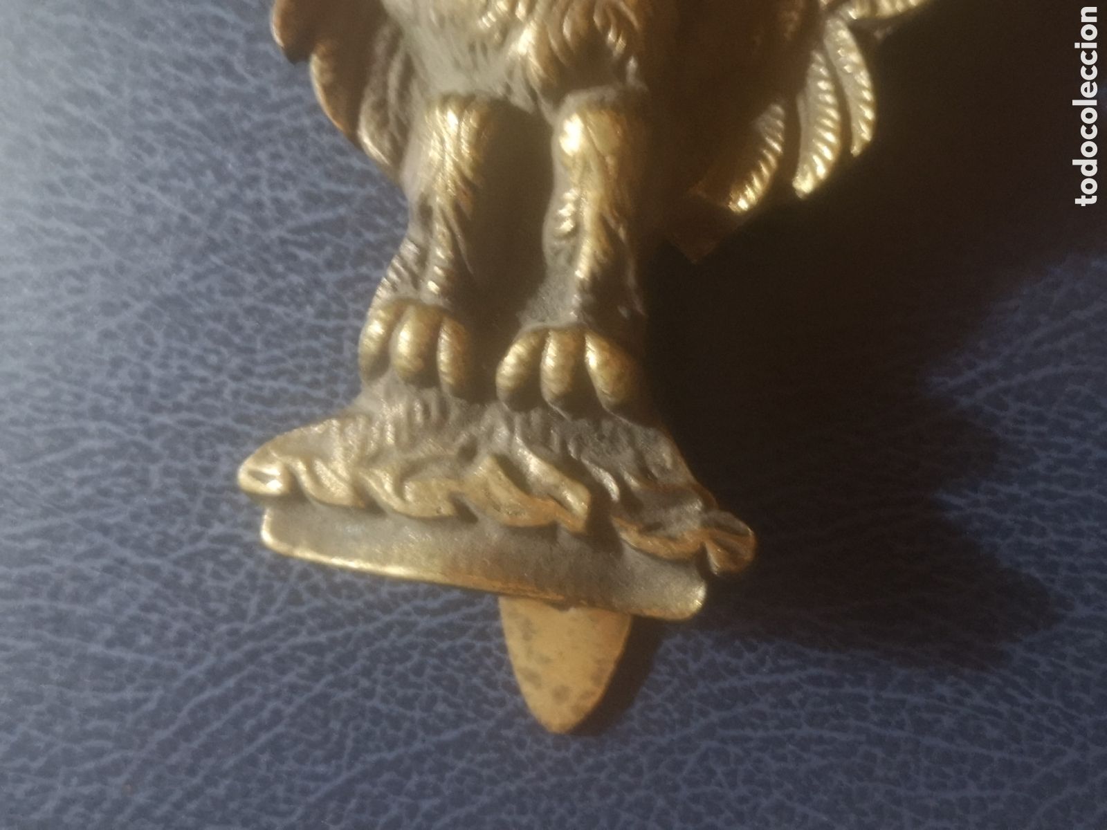 Segunda mano: ALDABA o PICAPORTE EN BRONCE - AGUILA - Foto 4