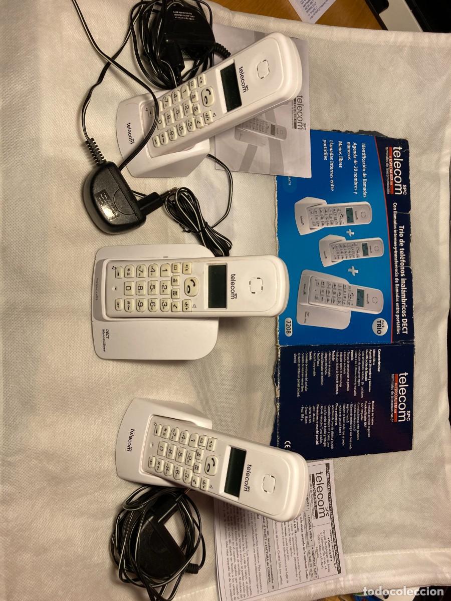 Segunda mano: lote 3 telefonos inalambricos TELECOM - Foto 1